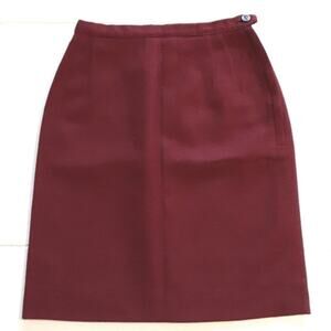 Bobbie Brooks VINTAGE Union  70's Deadstock Red Wool Blend Mini Pencil Skirt 5